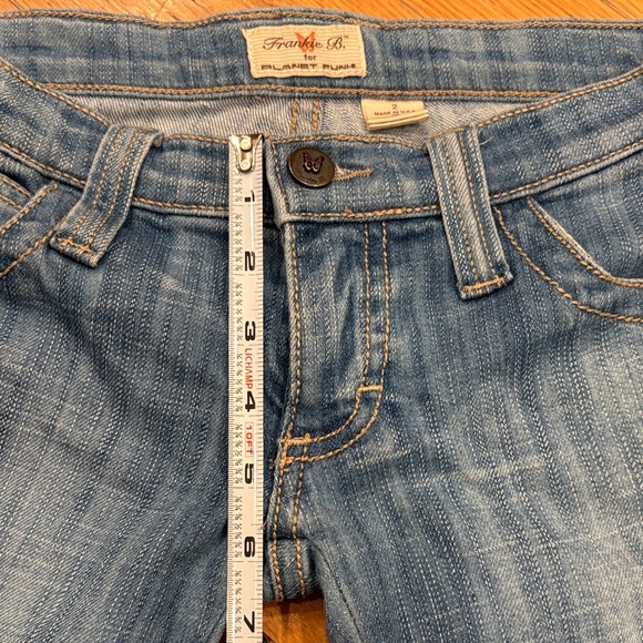 Y2K Frankie B. Light Blue Straight Leg low Rise Jeans - Picture 6 of 9